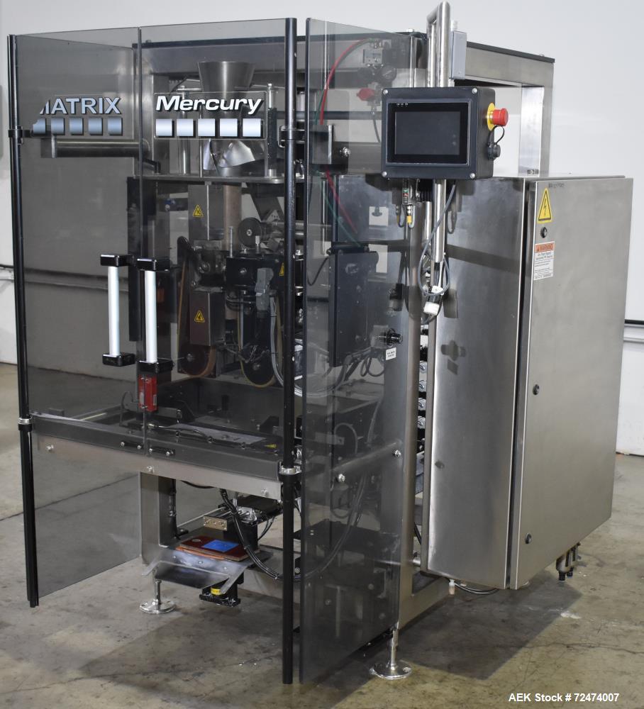 Used- Matrix Packaging Mercury HS High Speed Vertical Form Fill with Gussetting